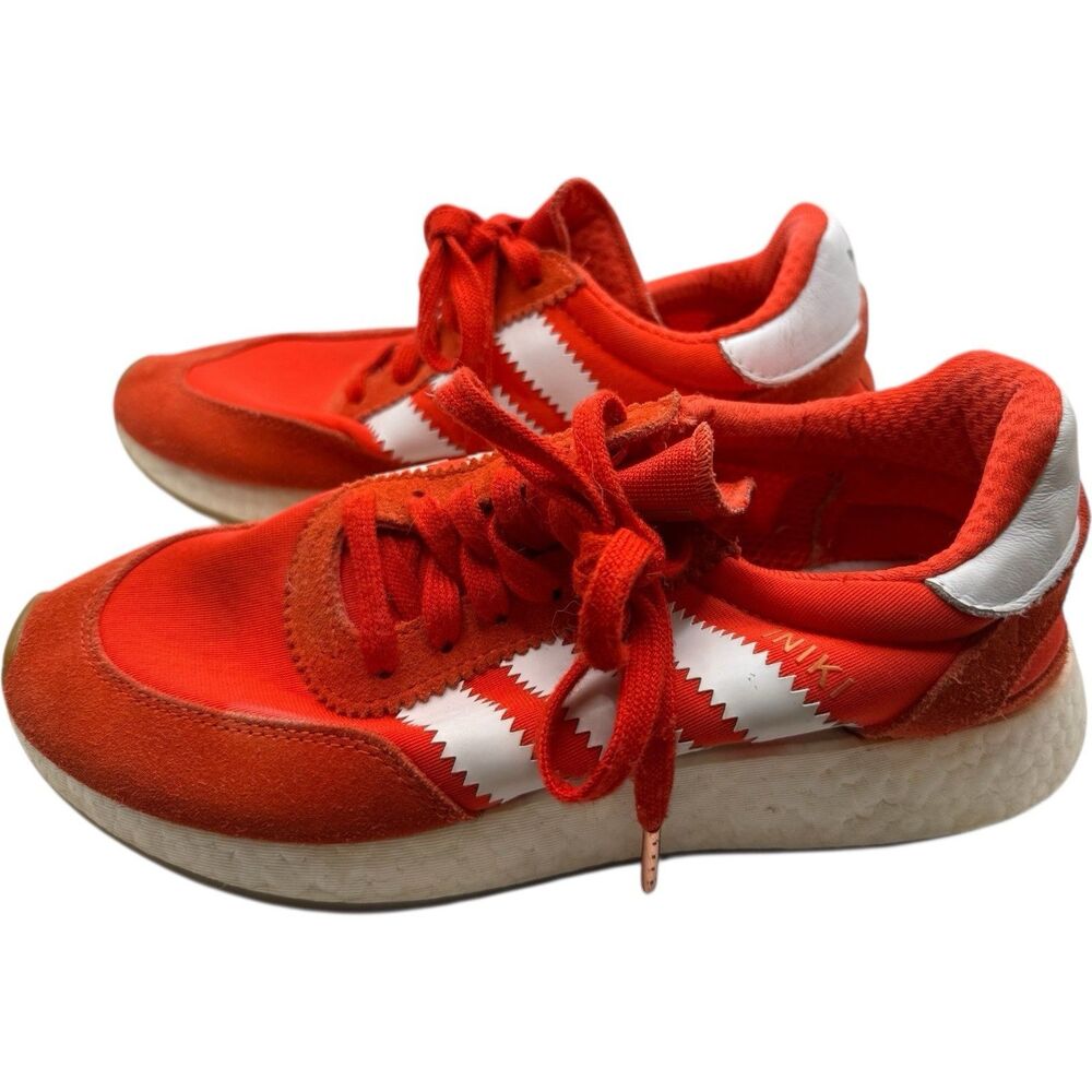 Adidas INIKI Runner Boost Red White GUM Sneakers Men's Shoes Sz 6 BB2091-